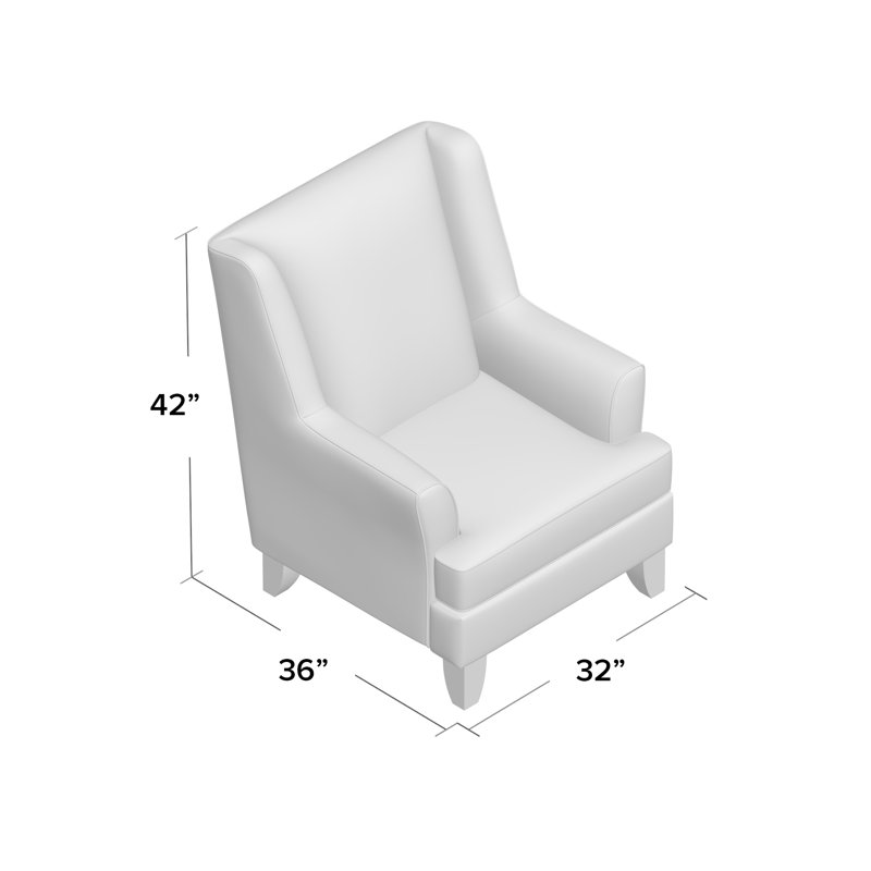 Almeida Upholstered Wingback Chair & Reviews Birch Lane